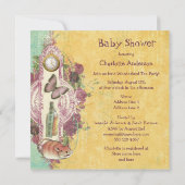 不機嫌ハッターズワンダーランドティーパーティーベビーシャワー 招待状 (裏面)