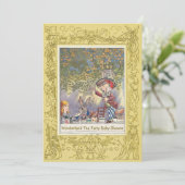 不機嫌ハッターズワンダーランドティーパーティーベビーシャワー 招待状 (スタンド正面)