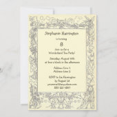 不機嫌ハッターズワンダーランド誕生日ティーパーティー 招待状 (裏面)