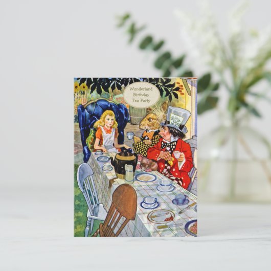 不機嫌ハッターズ誕生日ティーパーティー 招待状 (スタンド正面)