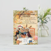 不機嫌ハッターティーパーティーベビーシャワー 招待状 (スタンド正面)