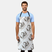 不機嫌ハッタートゥザレスキューWonderland気持ち エプロン (着用した状態)