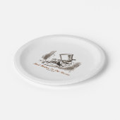 不機嫌ハッタートゥザレスキューWonderland気持ち ペーパープレート (アングル)