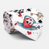 不機嫌ハッターハットとカードネックタイ ネクタイ (ロール)