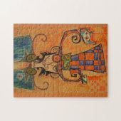 不機嫌ハッターポートレート ジグソーパズル (横)