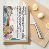 不機嫌ハッター茶パーティー キッチンタオル (四つ折り)