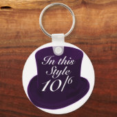 不機嫌ハッター – 紫 キーホルダー (正面)