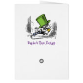 不機嫌ハッタ空白のグリーティングカード (裏面)