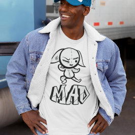 不機嫌バニーユーモアTシャツ Tシャツ