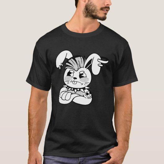 不機嫌バニーラビット Tシャツ (正面)