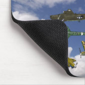 不機嫌バージョン飛行機マウスパッド マウスパッド (コーナー)