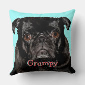 不機嫌パーソナライズされたなプギー クッション (裏面)