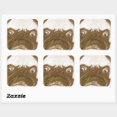 不機嫌パーソナライズされたな腹一杯の葉巻 スクエアシール (シート)