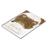 不機嫌パーソナライズされたな腹一杯の葉巻 ノートブック (左側)