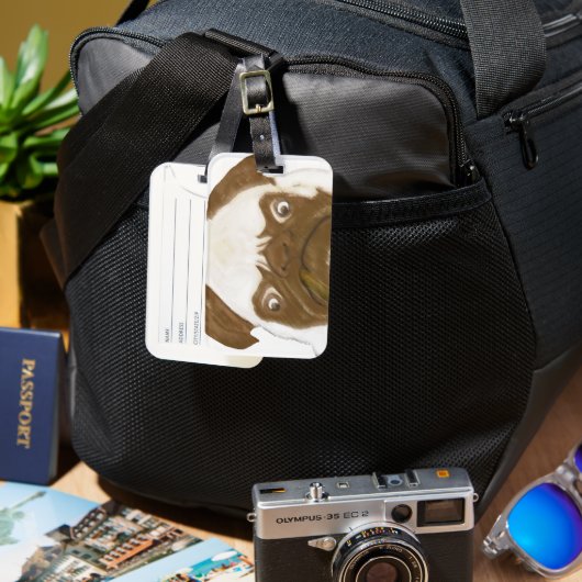 不機嫌パーソナライズされたな腹一杯の葉巻 ラゲッジタグ (正面&裏面)