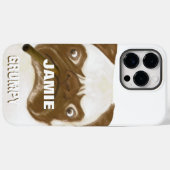 不機嫌パーソナライズされたな腹一杯の葉巻 Case-Mate iPhoneケース (裏面 (横))