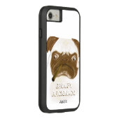 不機嫌パーソナライズされたな腹一杯の葉巻 Case-Mate iPhoneケース (裏面/右)