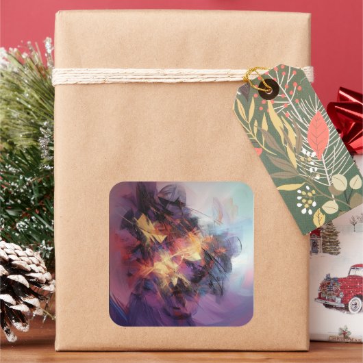 不機嫌ファンシー スクエアシール (クリスマス)