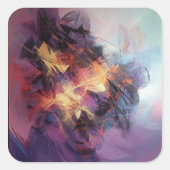 不機嫌ファンシー スクエアシール (正面)