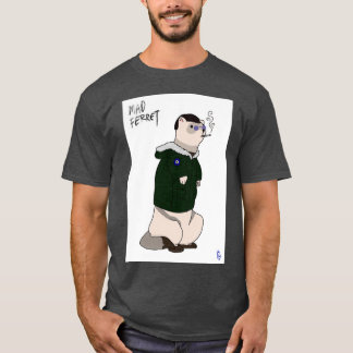 不機嫌フェレットインディ動物 Tシャツ