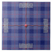 不機嫌プレイドインブルー タイル (正面)