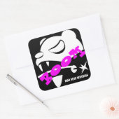 不機嫌ベア スクエアシール (封筒)