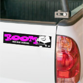 不機嫌ベア バンパーステッカー (トラック上)