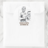 不機嫌マットステッカー ラウンドシール (バッグ)