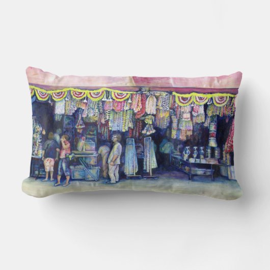 不機嫌マンオンマーケット&メイン（シンガポール） ランバークッション (正面)