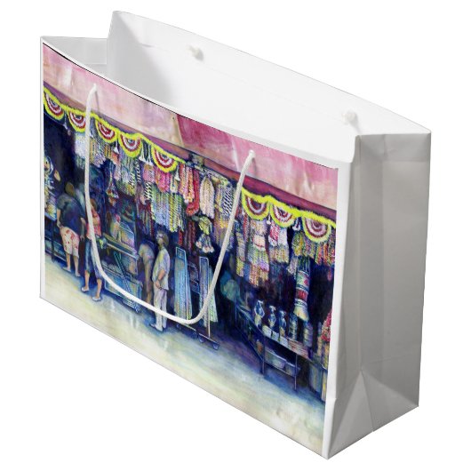 不機嫌マンオンマーケット&メイン（シンガポール） ラージペーパーバッグ (正面アングル)