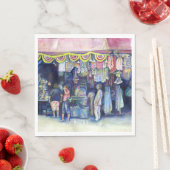 不機嫌マン・オン・マーケット/メイン（シンガポール） スタンダードランチョンナプキン (インサイチュ)