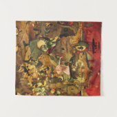 不機嫌メグバイヒエロニクスボッシュ タペストリー (正面(横))