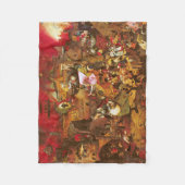 不機嫌メグ（鈍いグレット）、ピエテル・ブルーゲル フリースブランケット (正面)