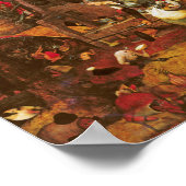 不機嫌メグ（鈍いグレット）、ピエテル・ブルーゲル ポスター (角)