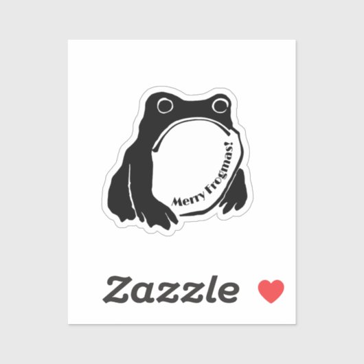 不機嫌メリーなカエルでフログマスを祈るミーム シール (シート)