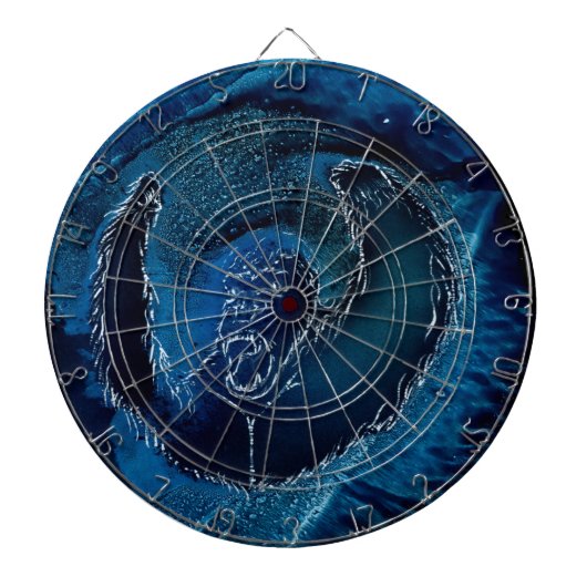 不機嫌モンキーインブルー ダーツボード (正面)