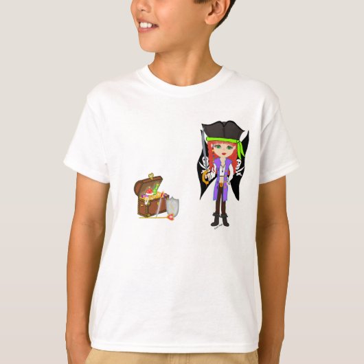 不機嫌モーガンラッカムとトレジャーティー Tシャツ (正面)