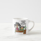 不機嫌ユーモアのあるに眠る エスプレッソカップ (右)