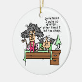 不機嫌ユーモアのあるに眠る セラミックオーナメント (左)