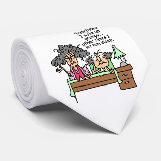 不機嫌ユーモアのあるに眠る ネクタイ (ロール)