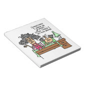 不機嫌ユーモアのあるに眠る ノートパッド (アングル)