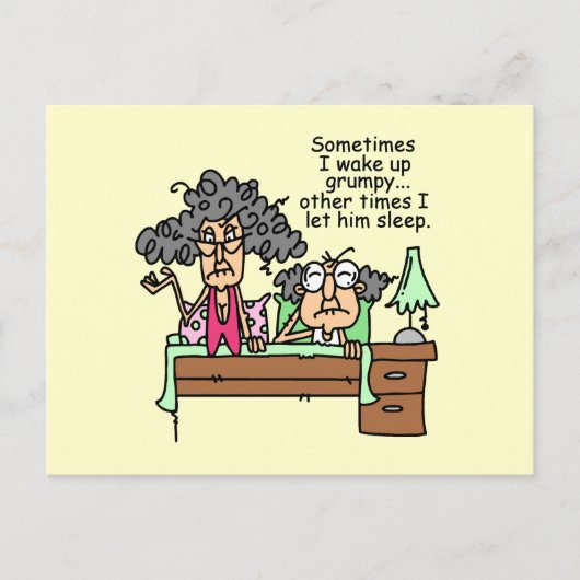 不機嫌ユーモアのあるに眠る ポストカード (正面)