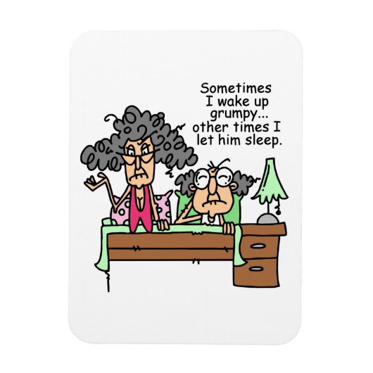不機嫌ユーモアのあるに眠る マグネット (縦)