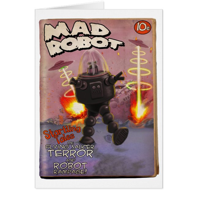 不機嫌ロボットパルプカバーカード (正面)