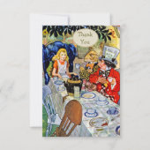 不機嫌帽子屋さんのお茶パーティーのベビーシャワーありがとう 招待状 (正面)