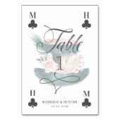 不機嫌帽子水彩ヴィンテージアリスinワンダーランド テーブルナンバー (裏面)