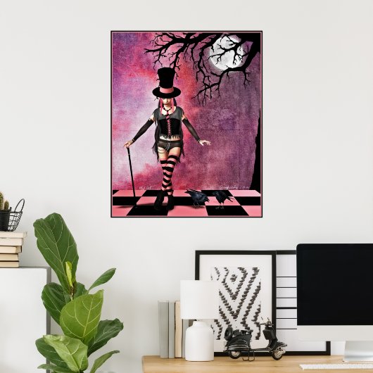 不機嫌帽子 ポスター (ホームオフィス)