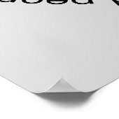 不機嫌引用文ウォールアートポスター ポスター (角)