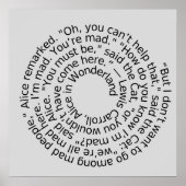 不機嫌引用文ウォールアートポスター ポスター (正面)