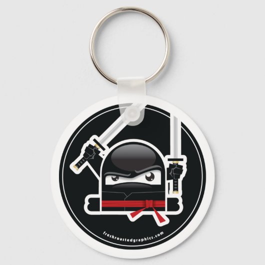 不機嫌忍者スキルキーチェーン キーホルダー (正面)